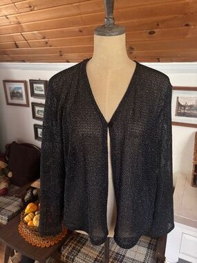 Vintage Daniel Laurent knitted sparkle coverup cardigan